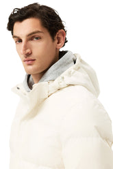 Down Puffer Jacket With Detachable Hood
